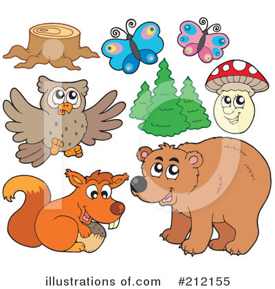 Royalty-Free (RF) Wildlife Clipart Illustration by visekart - Stock Sample #212155