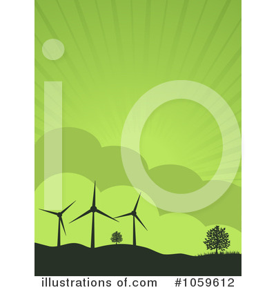 Royalty-Free (RF) Wind Energy Clipart Illustration by elaineitalia - Stock Sample #1059612