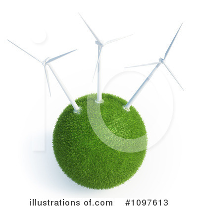 Royalty-Free (RF) Wind Turbine Clipart Illustration by Mopic - Stock Sample #1097613