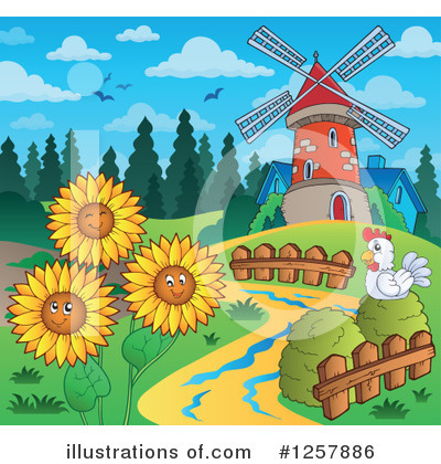 Sunflowers Clipart #1257886 by visekart