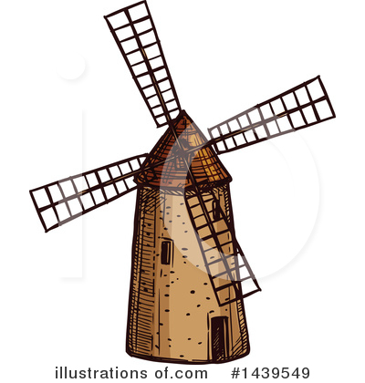 Royalty-Free (RF) Windmill Clipart Illustration by Vector Tradition SM - Stock Sample #1439549