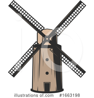 Windmill Clipart #1663198 by Vector Tradition SM