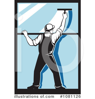 Royalty-Free (RF) Window Cleaner Clipart Illustration by patrimonio - Stock Sample #1081126
