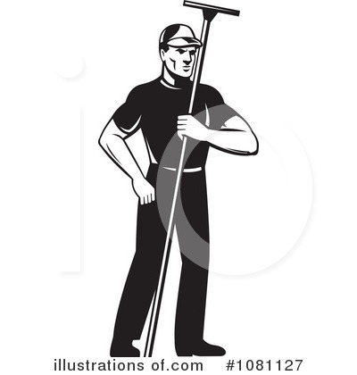 Window Washer Clipart #1081127 by patrimonio