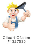 Window Cleaner Clipart #1327530 by AtStockIllustration