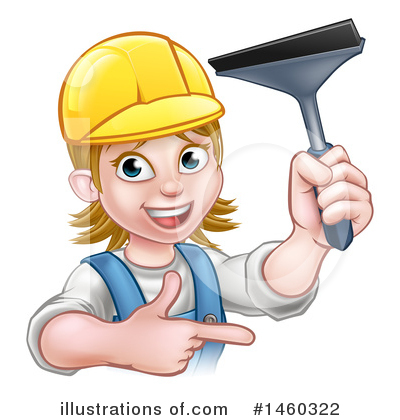 Royalty-Free (RF) Window Cleaner Clipart Illustration by AtStockIllustration - Stock Sample #1460322