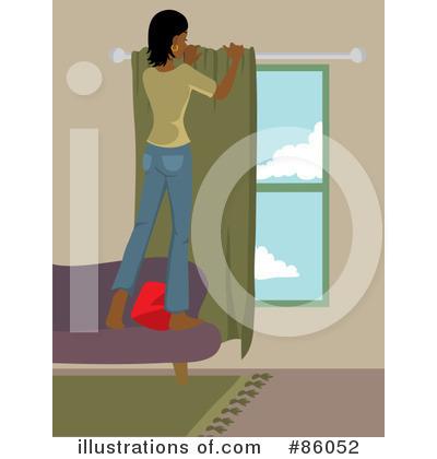 Royalty-Free (RF) Window Clipart Illustration by Rosie Piter - Stock Sample #86052
