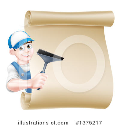 Squeegee Clipart #1375217 by AtStockIllustration