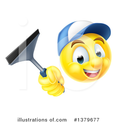 Royalty-Free (RF) Window Washer Clipart Illustration by AtStockIllustration - Stock Sample #1379677