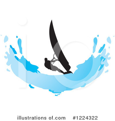 Windsurfing Clipart #1224322 by Lal Perera
