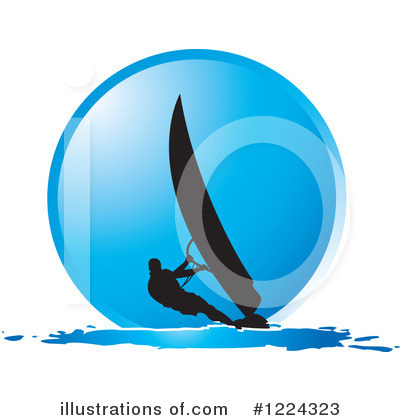 Windsurfing Clipart #1224323 by Lal Perera