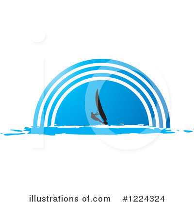 Wind Surfing Clipart #1224324 by Lal Perera