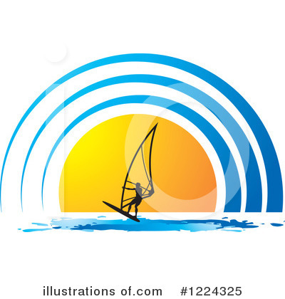 Windsurfing Clipart #1224325 by Lal Perera