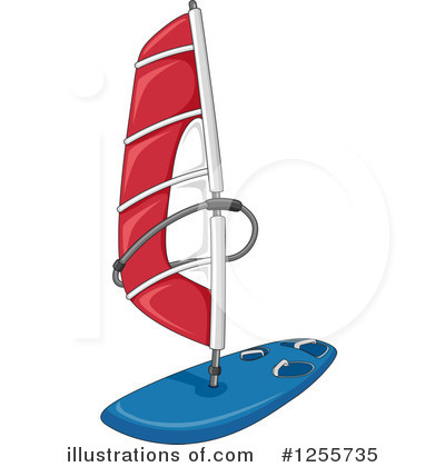 Royalty-Free (RF) Windsurfing Clipart Illustration by BNP Design Studio - Stock Sample #1255735
