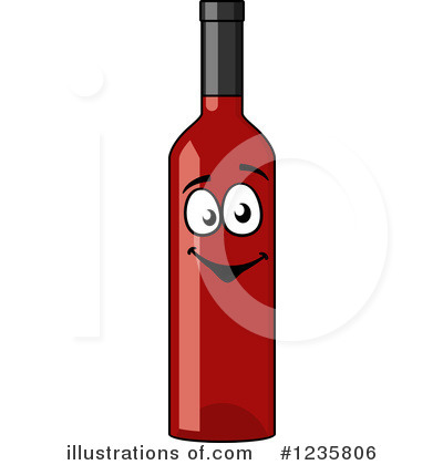 Royalty-Free (RF) Wine Bottle Clipart Illustration by Vector Tradition SM - Stock Sample #1235806