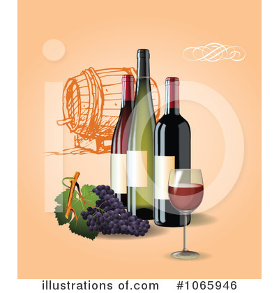 Royalty-Free (RF) Wine Clipart Illustration by Eugene - Stock Sample #1065946