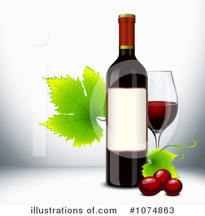 Wine Glass Clipart #1074863 by Oligo