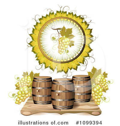 Royalty-Free (RF) Wine Clipart Illustration by merlinul - Stock Sample #1099394