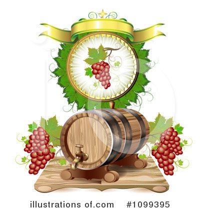 Royalty-Free (RF) Wine Clipart Illustration by merlinul - Stock Sample #1099395