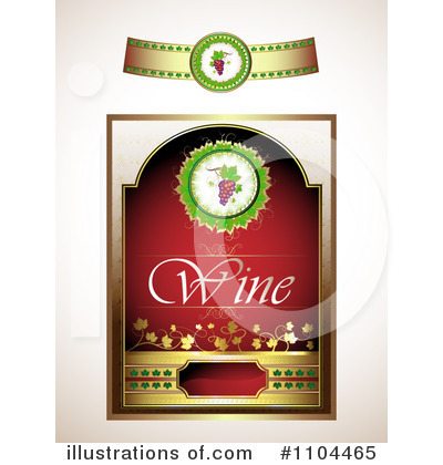 Royalty-Free (RF) Wine Clipart Illustration by merlinul - Stock Sample #1104465