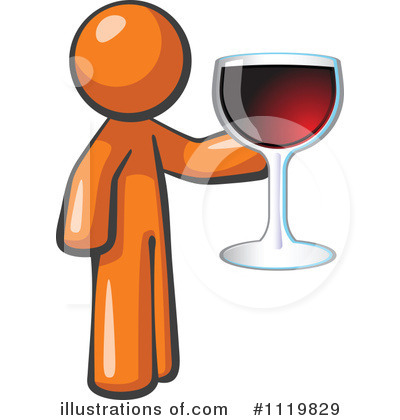 Royalty-Free (RF) Wine Clipart Illustration by Leo Blanchette - Stock Sample #1119829