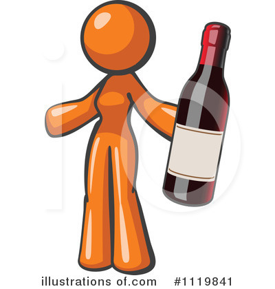 Orange Woman Clipart #1119841 by Leo Blanchette