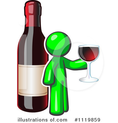 Royalty-Free (RF) Wine Clipart Illustration by Leo Blanchette - Stock Sample #1119859