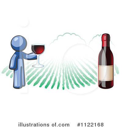 Royalty-Free (RF) Wine Clipart Illustration by Leo Blanchette - Stock Sample #1122168