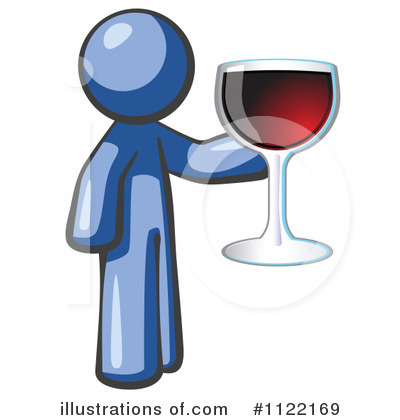 Royalty-Free (RF) Wine Clipart Illustration by Leo Blanchette - Stock Sample #1122169