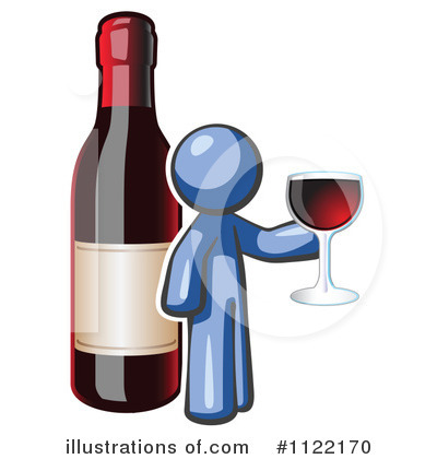 Royalty-Free (RF) Wine Clipart Illustration by Leo Blanchette - Stock Sample #1122170