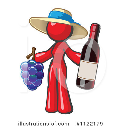 Royalty-Free (RF) Wine Clipart Illustration by Leo Blanchette - Stock Sample #1122179
