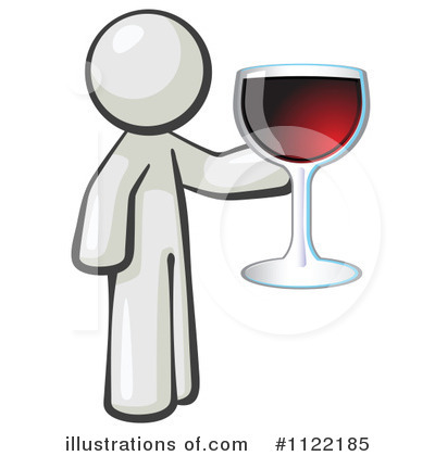 Royalty-Free (RF) Wine Clipart Illustration by Leo Blanchette - Stock Sample #1122185