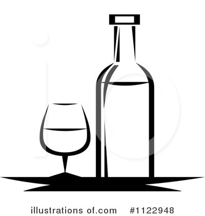 Wine Glasses Clipart #1122948 by Vector Tradition SM