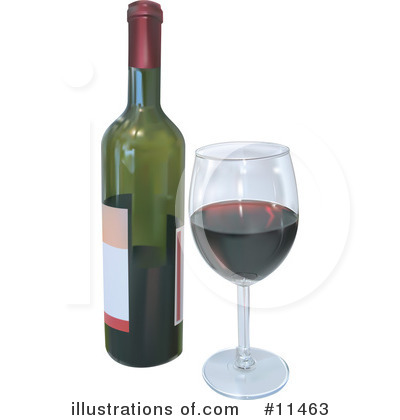 Wine Glasses Clipart #11463 by AtStockIllustration
