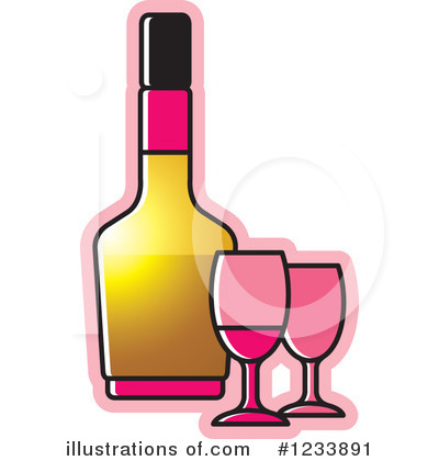 Royalty-Free (RF) Wine Clipart Illustration by Lal Perera - Stock Sample #1233891