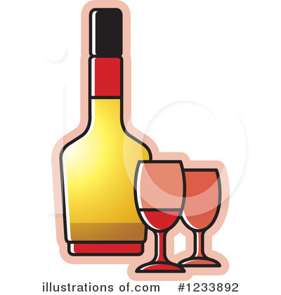 Royalty-Free (RF) Wine Clipart Illustration by Lal Perera - Stock Sample #1233892