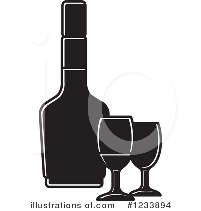 Royalty-Free (RF) Wine Clipart Illustration by Lal Perera - Stock Sample #1233894