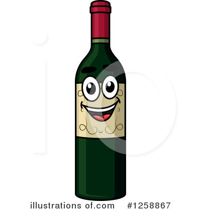 Alcohol Bottle Clipart #1258867 by Vector Tradition SM