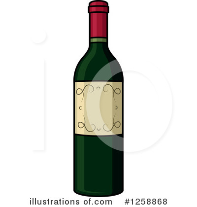 Alcohol Bottle Clipart #1258868 by Vector Tradition SM