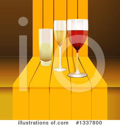 Royalty-Free (RF) Wine Clipart Illustration by elaineitalia - Stock Sample #1337800