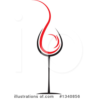 Royalty-Free (RF) Wine Clipart Illustration by ColorMagic - Stock Sample #1340856