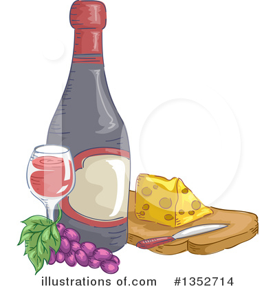Wine Bottle Clipart #1352714 by BNP Design Studio