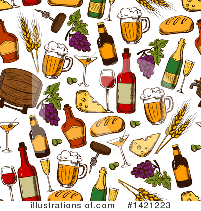 Royalty-Free (RF) Wine Clipart Illustration by Vector Tradition SM - Stock Sample #1421223