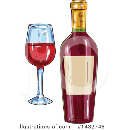 Royalty-Free (RF) Wine Clipart Illustration by Vector Tradition SM - Stock Sample #1432748
