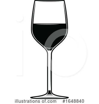 Wine Glass Clipart #1648840 by Vector Tradition SM