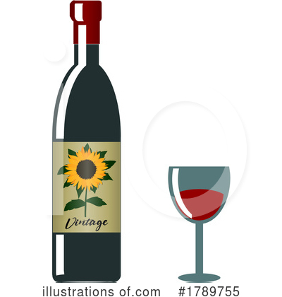 Royalty-Free (RF) Wine Clipart Illustration by elaineitalia - Stock Sample #1789755