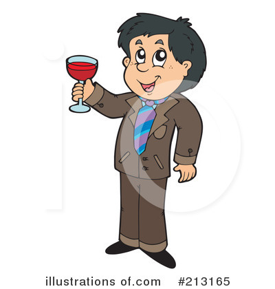 Royalty-Free (RF) Wine Clipart Illustration by visekart - Stock Sample #213165
