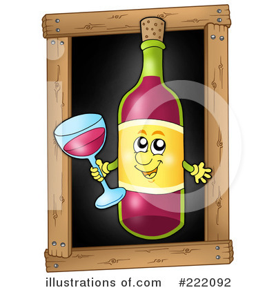Royalty-Free (RF) Wine Clipart Illustration by visekart - Stock Sample #222092
