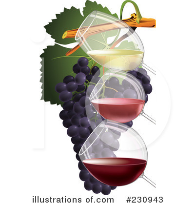 Royalty-Free (RF) Wine Clipart Illustration by Eugene - Stock Sample #230943