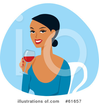 Royalty-Free (RF) Wine Clipart Illustration by Monica - Stock Sample #61657